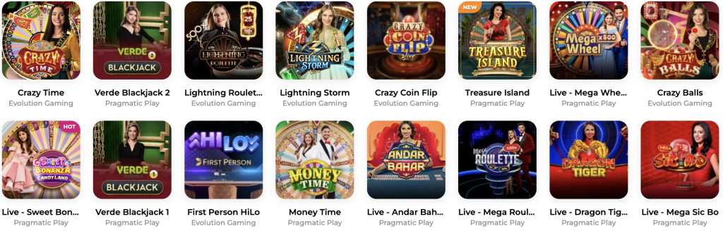 Casino en direct Verde Casino